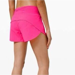 Women's Pink Athletic Shorts ( Cheetah print in the band )